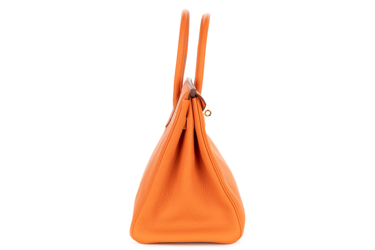 Hermès Birkin 30 Orange H Togo Gold Hardware - view 5