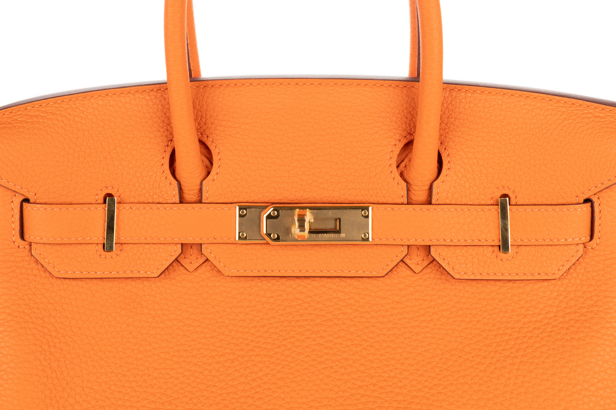Hermès Birkin 30 Orange H Togo Gold Hardware - view 7
