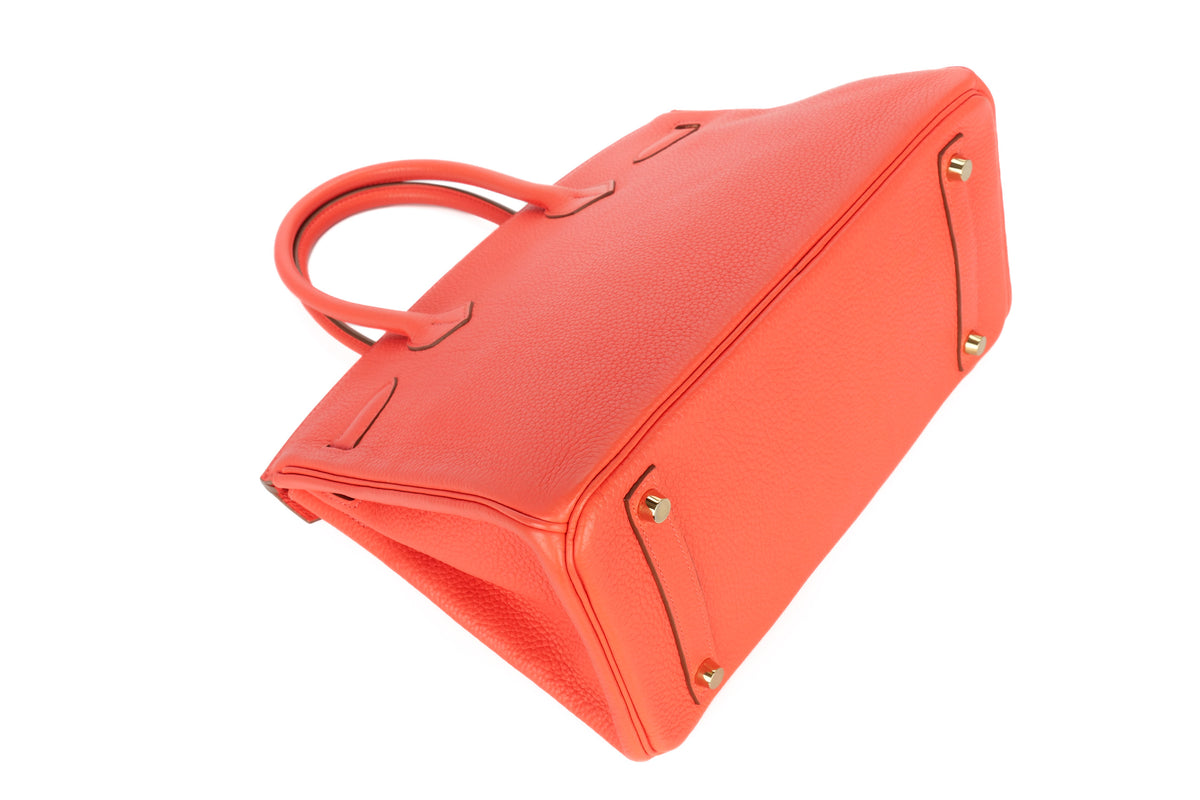 Hermès Birkin 30 Rose Jaipur Clemence Gold Hardware - view 11