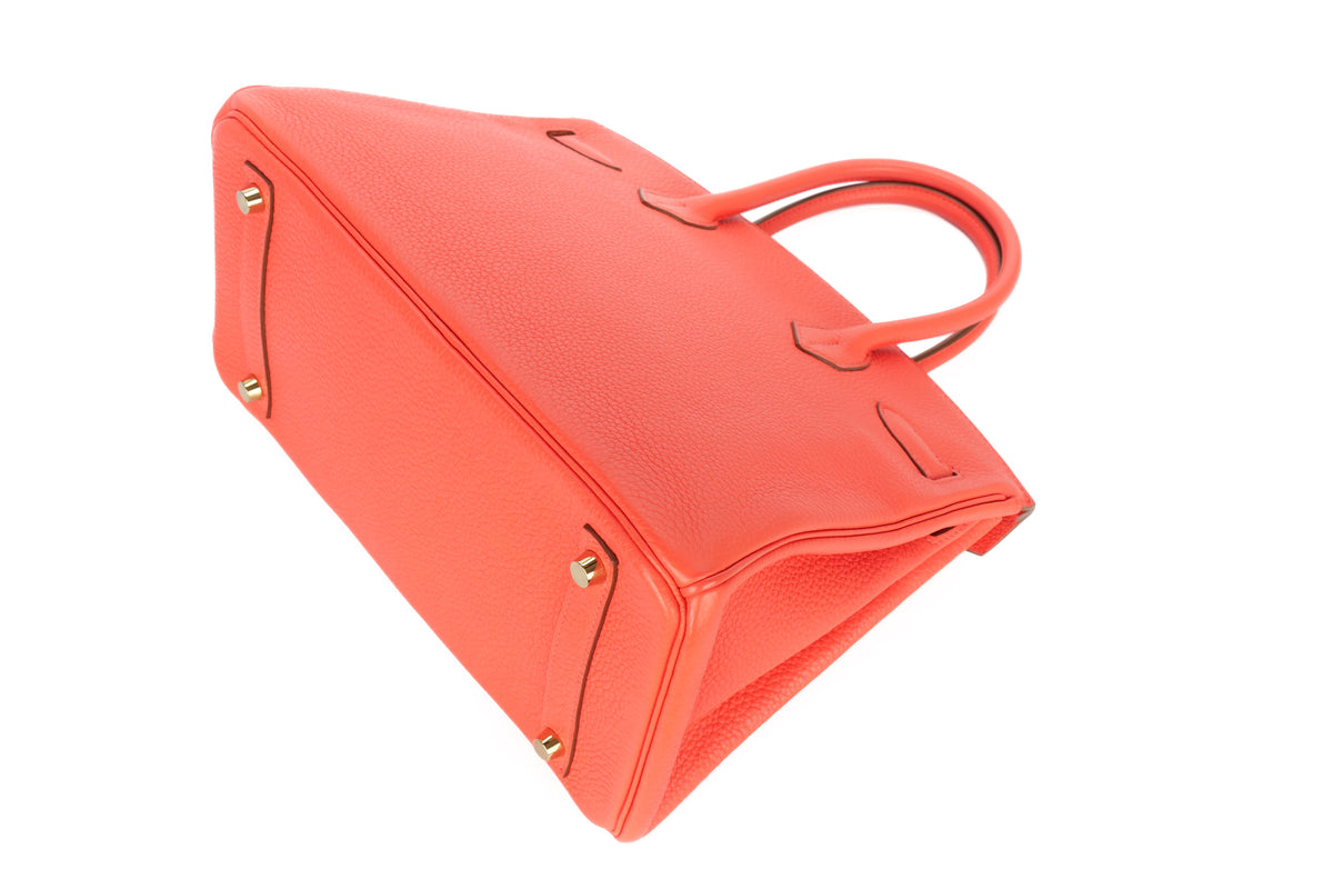 Hermès Birkin 30 Rose Jaipur Clemence Gold Hardware - view 12