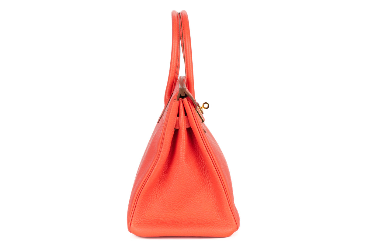 Hermès Birkin 30 Rose Jaipur Clemence Gold Hardware - view 5