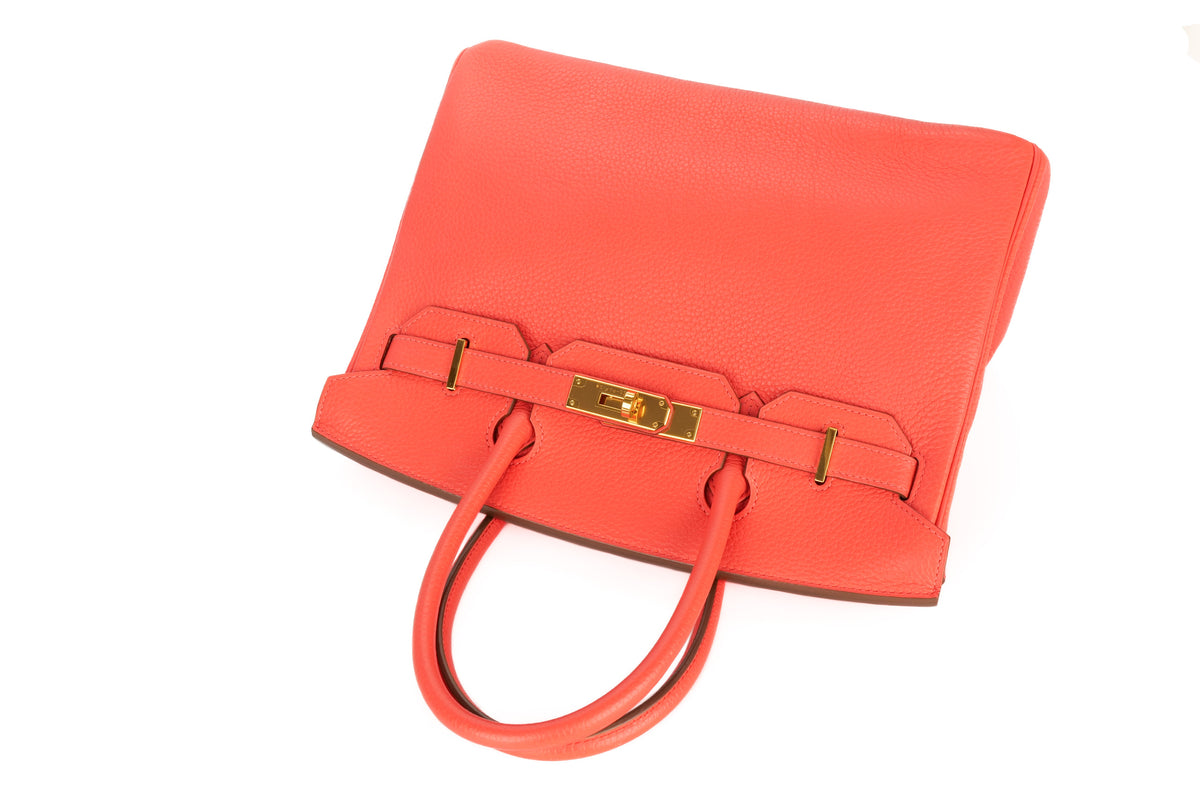 Hermès Birkin 30 Rose Jaipur Clemence Gold Hardware - view 8