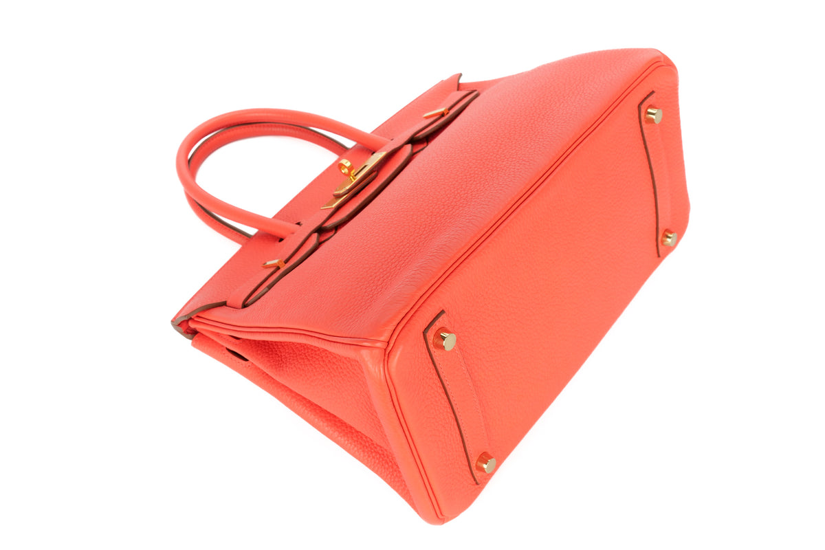 Hermès Birkin 30 Rose Jaipur Clemence Gold Hardware - view 9