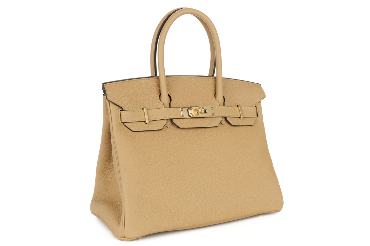 Hermès Birkin 30 Poussiere Togo Permabrass Hardware - view 2
