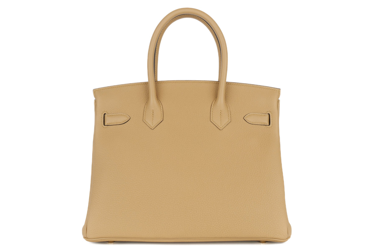 Hermès Birkin 30 Poussiere Togo Permabrass Hardware - view 3