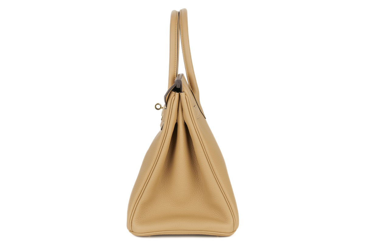 Hermès Birkin 30 Poussiere Togo Permabrass Hardware - view 4