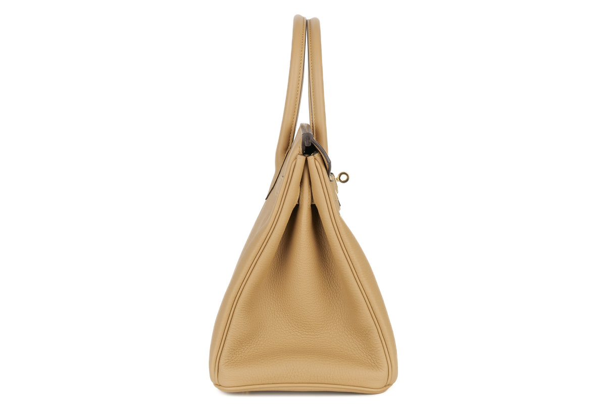Hermès Birkin 30 Poussiere Togo Permabrass Hardware - view 5