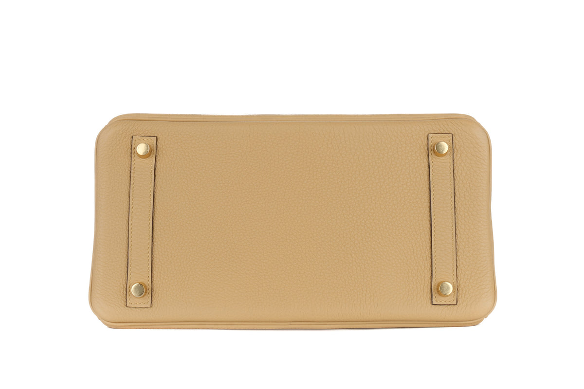 Hermès Birkin 30 Poussiere Togo Permabrass Hardware - view 6