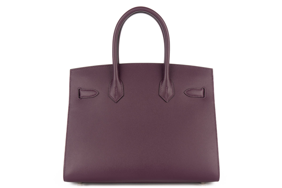 Hermès Birkin 30 Raisin Madame Sellier Palladium Hardware - view 3