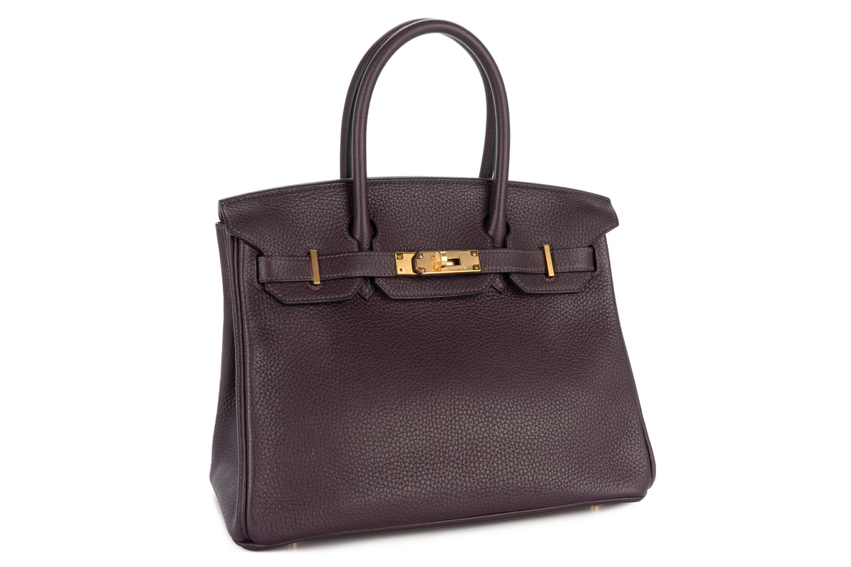 Hermès Birkin 30 Raisin Togo Gold Hardware - view 2