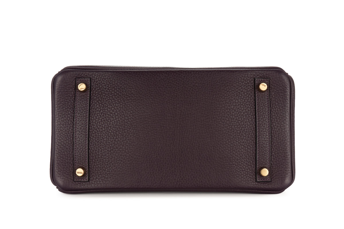 Hermès Birkin 30 Raisin Togo Gold Hardware - view 6