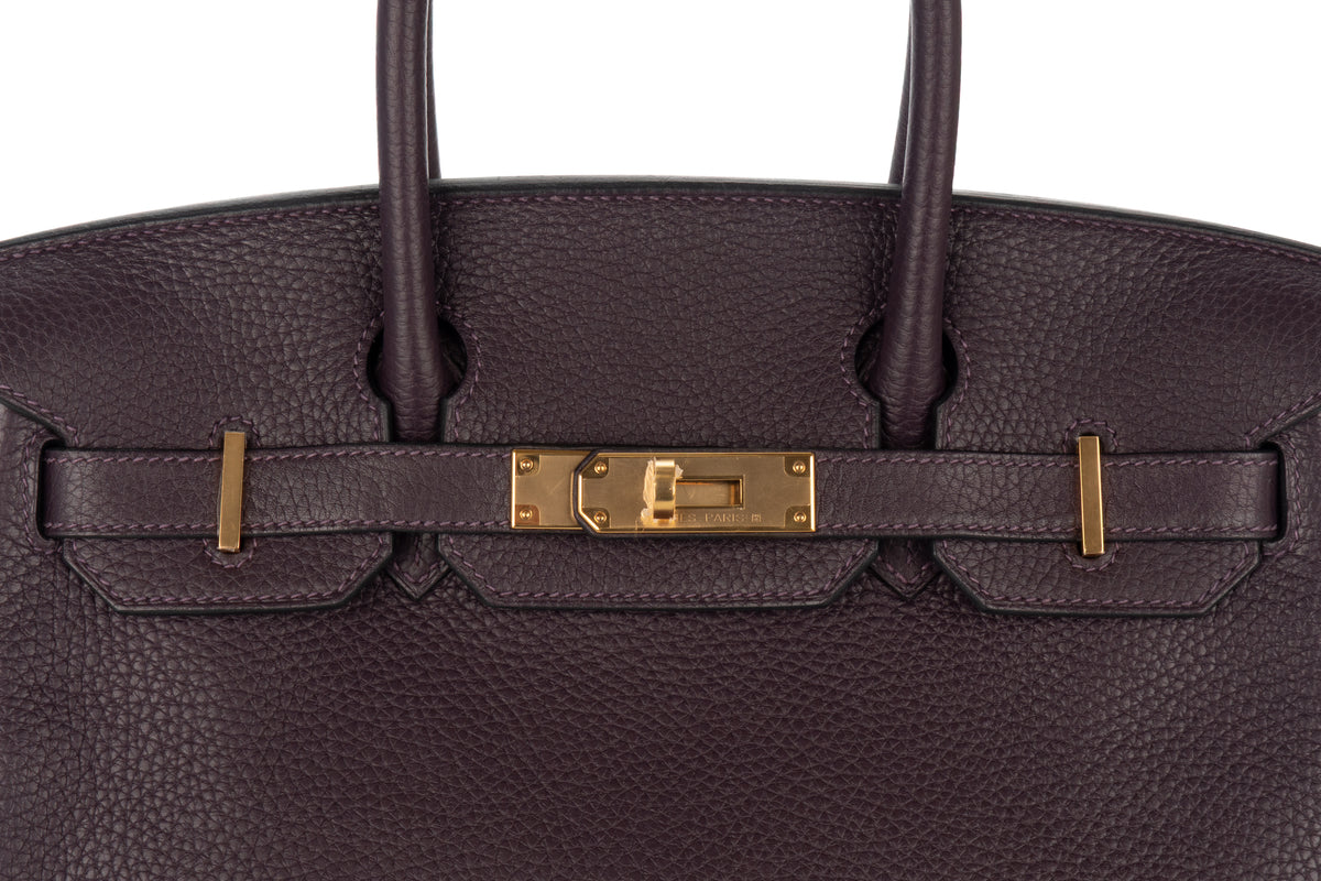 Hermès Birkin 30 Raisin Togo Gold Hardware - view 7