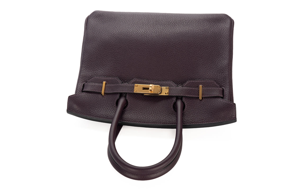 Hermès Birkin 30 Raisin Togo Gold Hardware - view 8