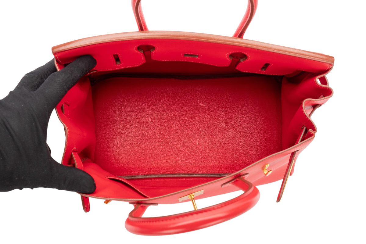 Hermès Birkin 30 Red Gulliver Gold Hardware - view 10