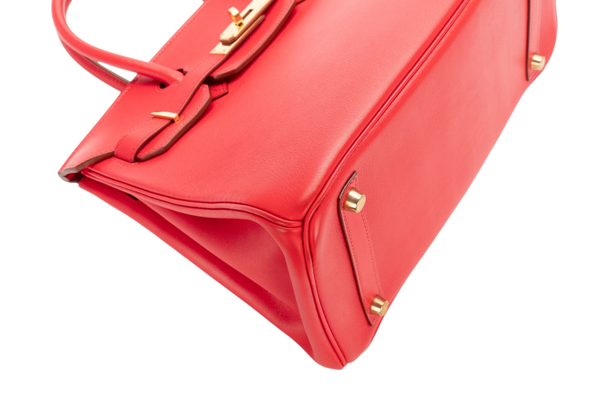 Hermès Birkin 30 Red Gulliver Gold Hardware - view 11