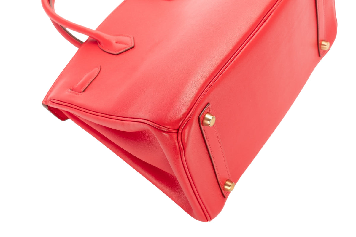 Hermès Birkin 30 Red Gulliver Gold Hardware - view 13