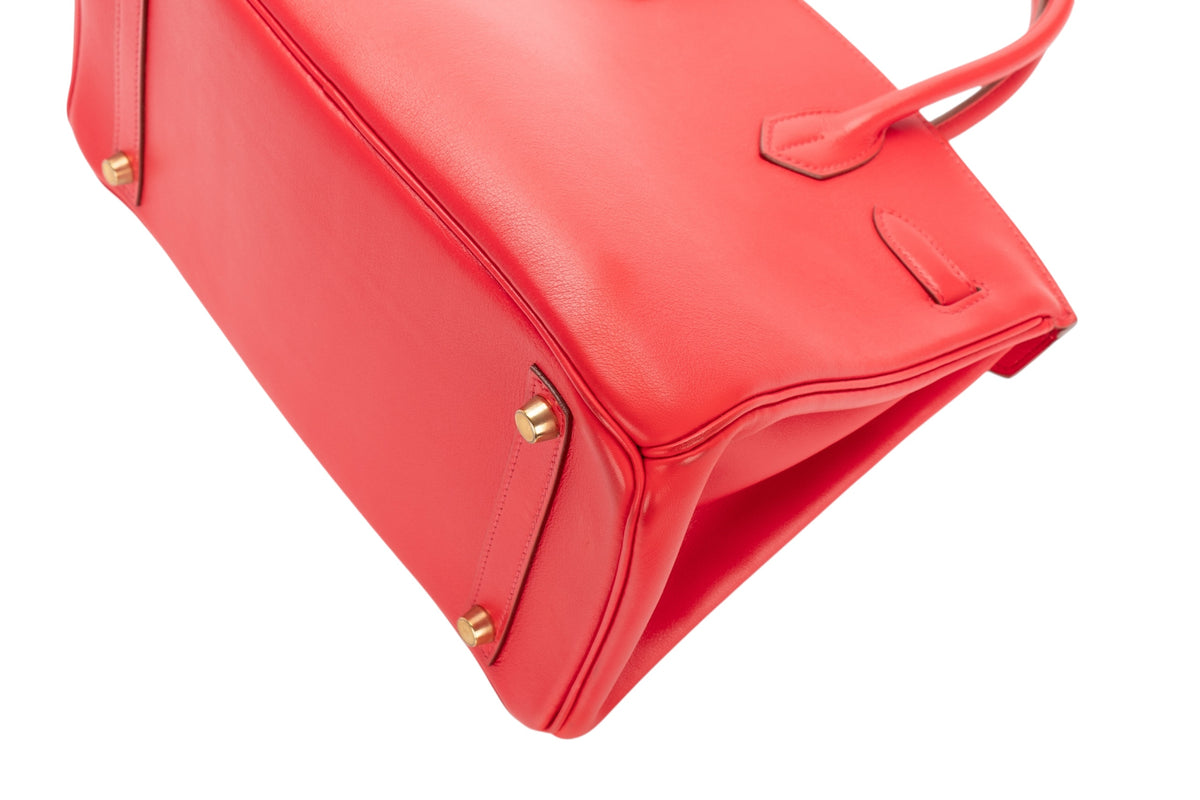 Hermès Birkin 30 Red Gulliver Gold Hardware - view 14