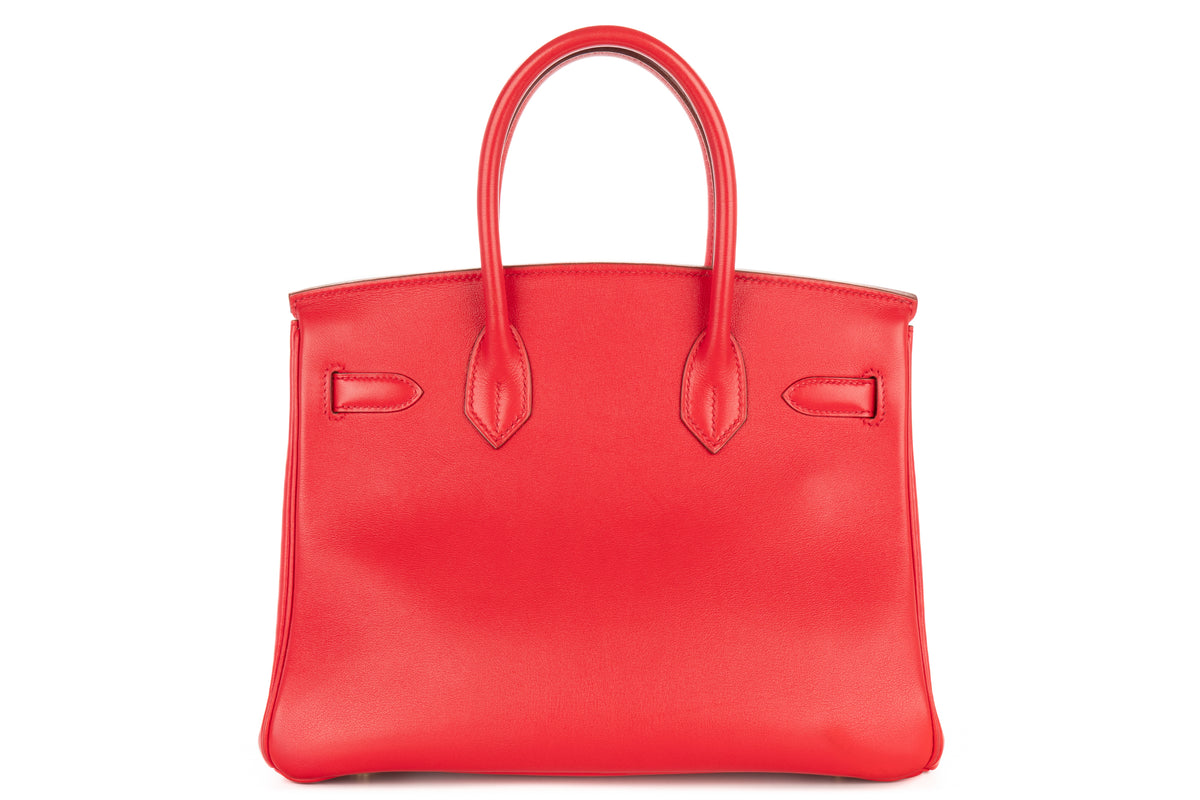 Hermès Birkin 30 Red Gulliver Gold Hardware - view 3
