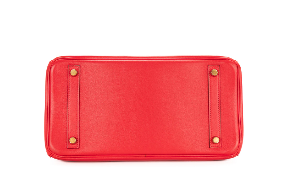 Hermès Birkin 30 Red Gulliver Gold Hardware - view 6