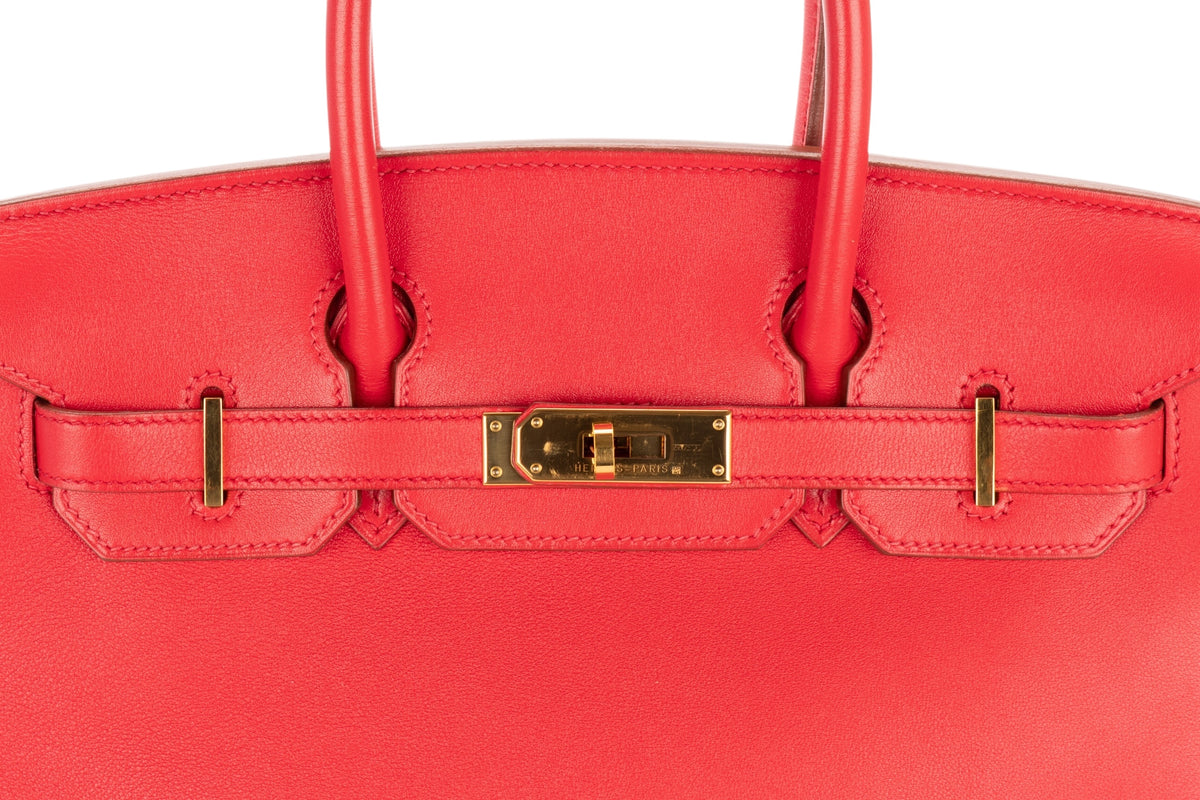 Hermès Birkin 30 Red Gulliver Gold Hardware - view 7