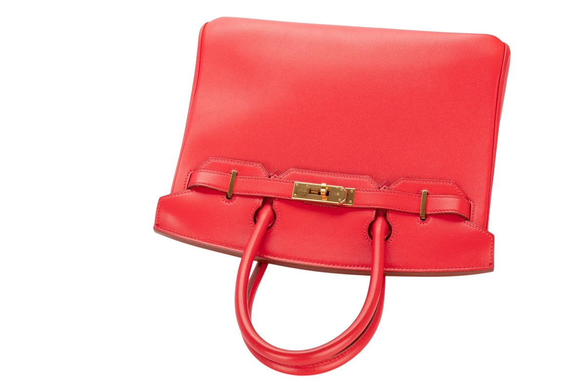 Hermès Birkin 30 Red Gulliver Gold Hardware - view 8