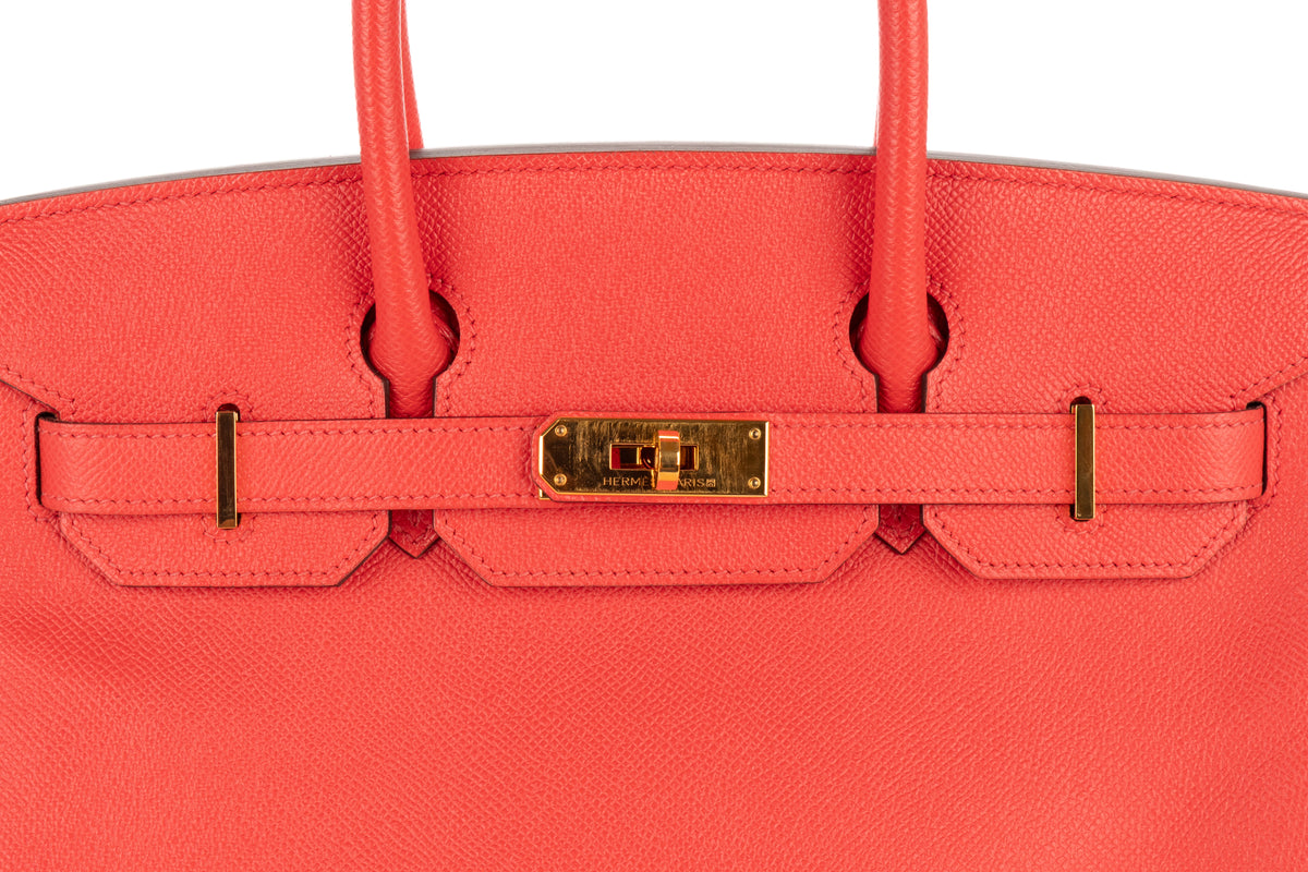 Hermès Birkin 30 Rose Jaipur Epsom Retourne Gold Hardware - view 7