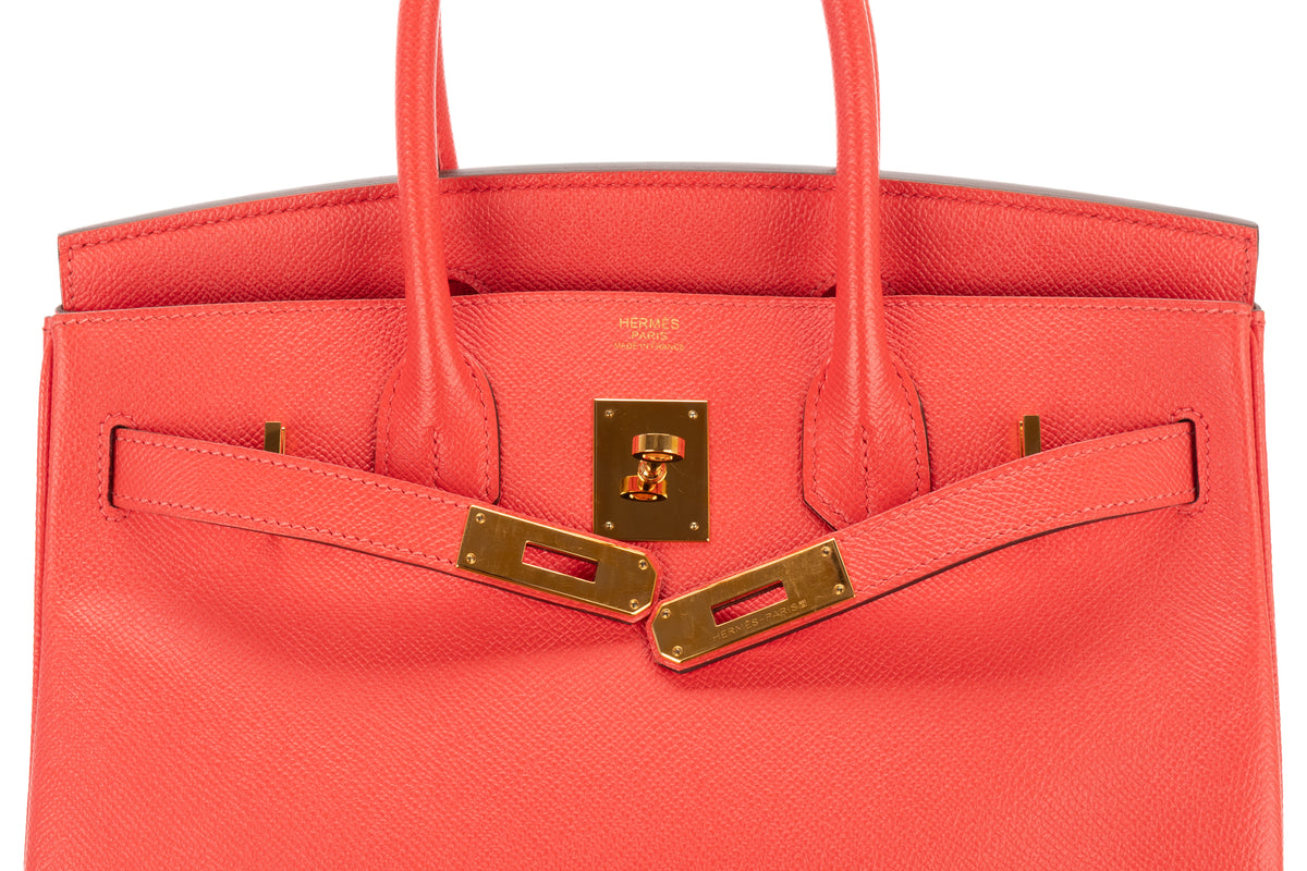 Hermès Birkin 30 Rose Jaipur Epsom Retourne Gold Hardware - view 9