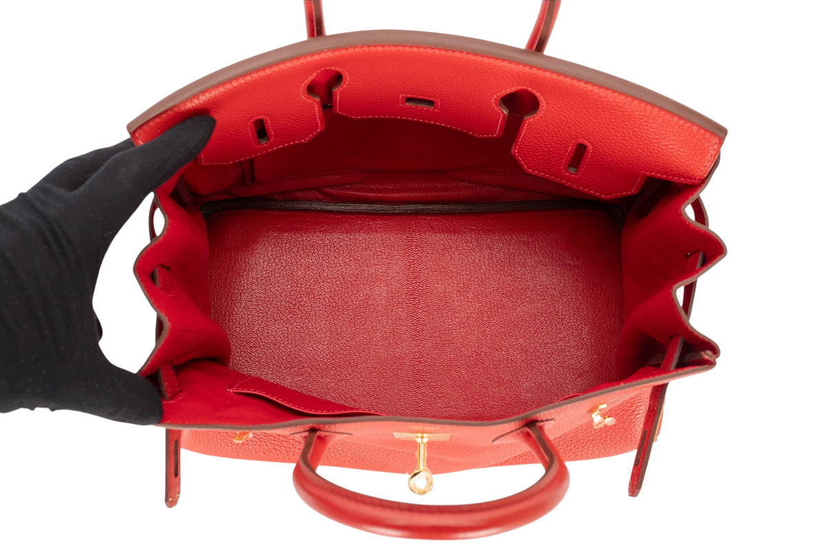 Hermès Birkin 30 Rouge Garance Togo Gold Hardware - view 10