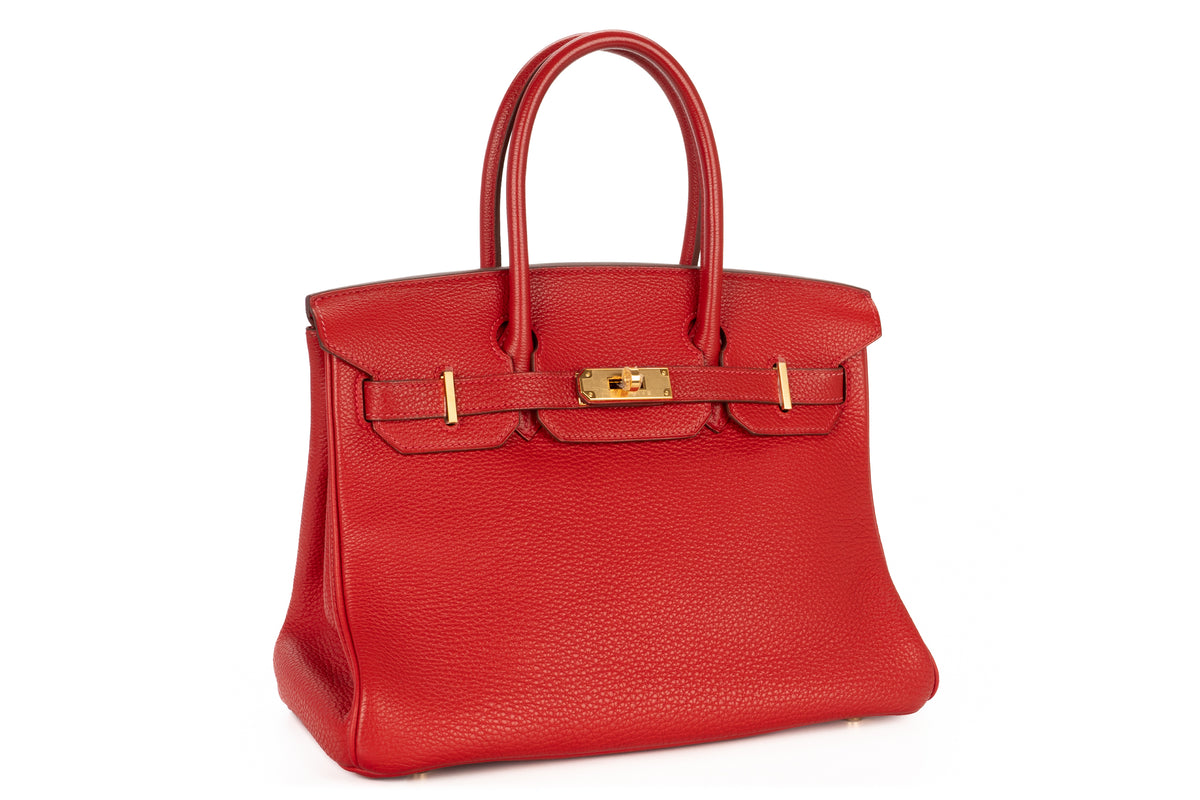 Hermès Birkin 30 Rouge Garance Togo Gold Hardware - view 2