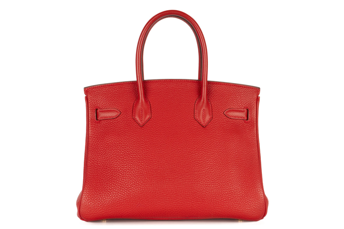 Hermès Birkin 30 Rouge Garance Togo Gold Hardware - view 3