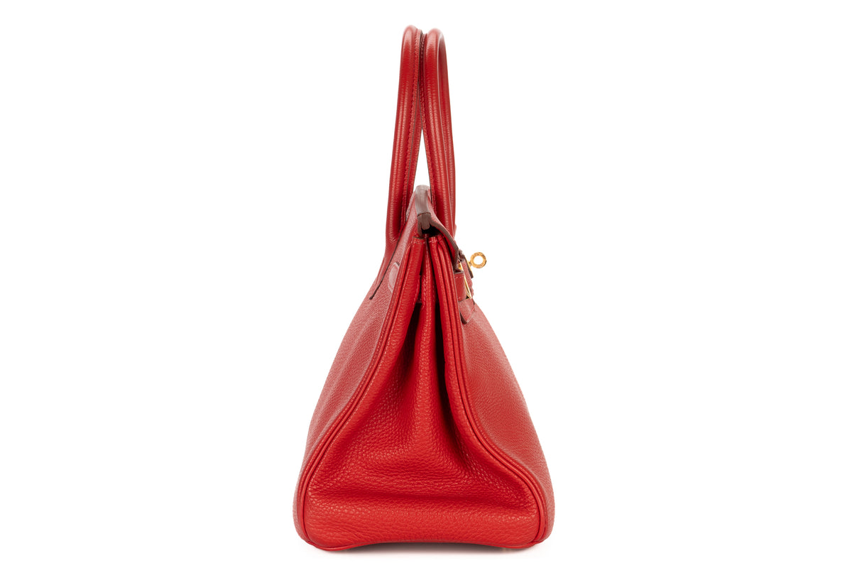 Hermès Birkin 30 Rouge Garance Togo Gold Hardware - view 5