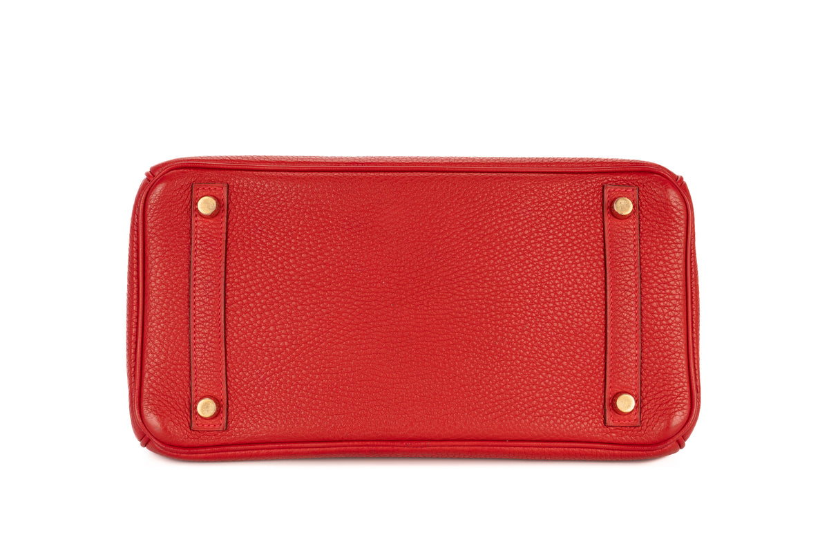 Hermès Birkin 30 Rouge Garance Togo Gold Hardware - view 6