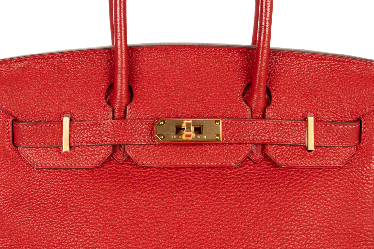 Hermès Birkin 30 Rouge Garance Togo Gold Hardware - view 7