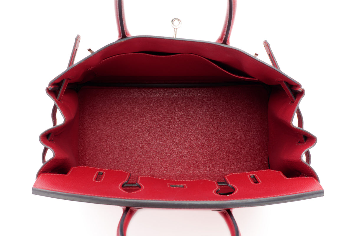 Hermès Birkin 30 Rouge Granat Epsom Palladium Hardware - view 10