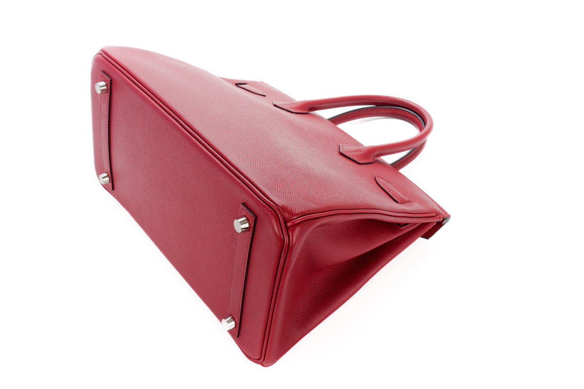 Hermès Birkin 30 Rouge Granat Epsom Palladium Hardware - view 14