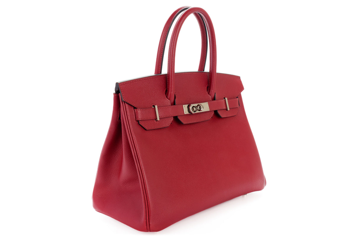 Hermès Birkin 30 Rouge Granat Epsom Palladium Hardware - view 2