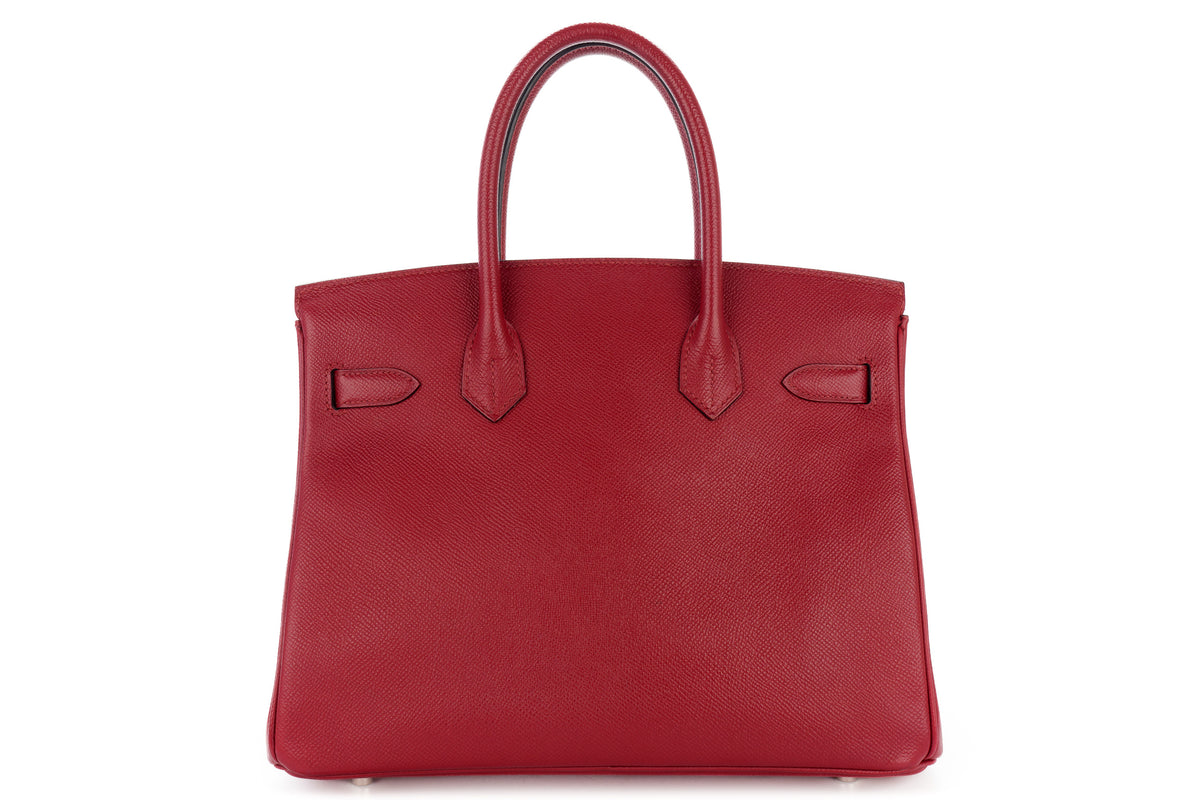 Hermès Birkin 30 Rouge Granat Epsom Palladium Hardware - view 3