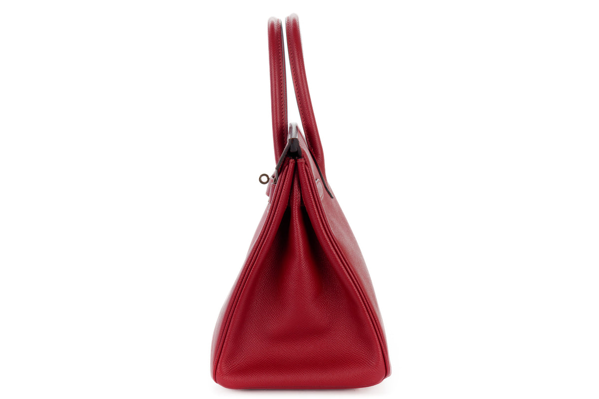 Hermès Birkin 30 Rouge Granat Epsom Palladium Hardware - view 4