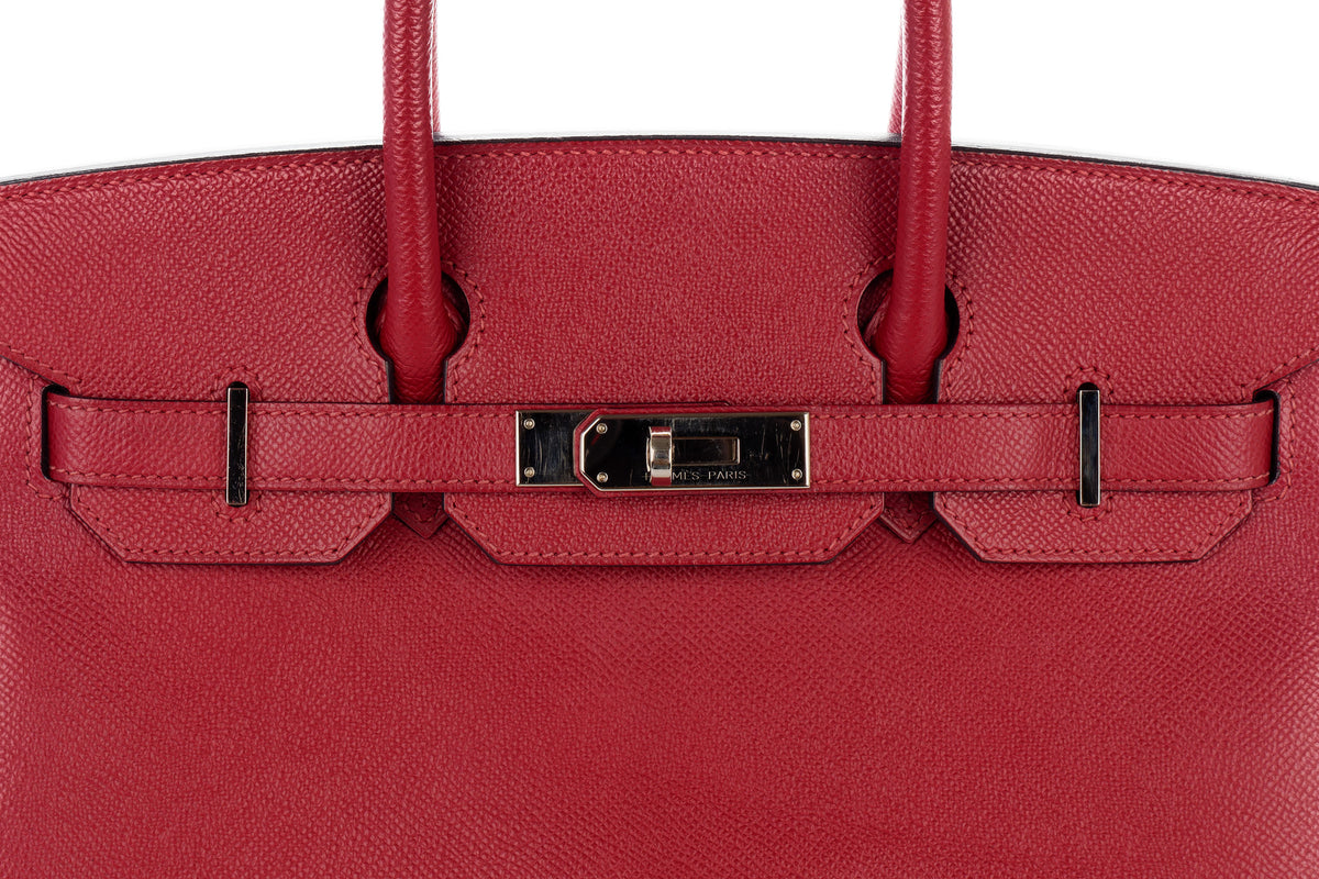 Hermès Birkin 30 Rouge Granat Epsom Palladium Hardware - view 7