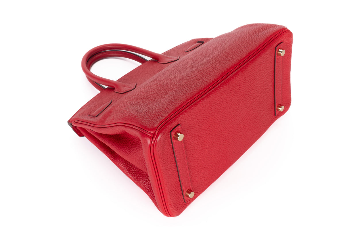Hermès Birkin 30 Rouge Tomate Togo Palladium Hardware - view 9
