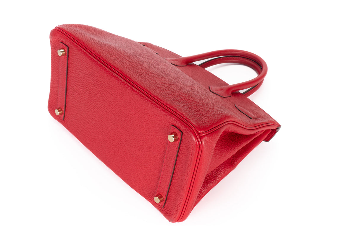 Hermès Birkin 30 Rouge Tomate Togo Palladium Hardware - view 10