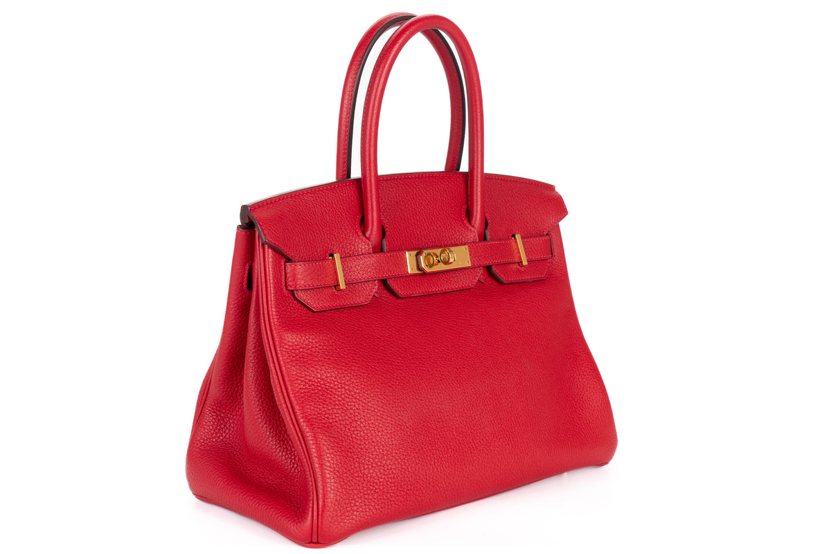 Hermès Birkin 30 Rouge Tomate Togo Palladium Hardware - view 2