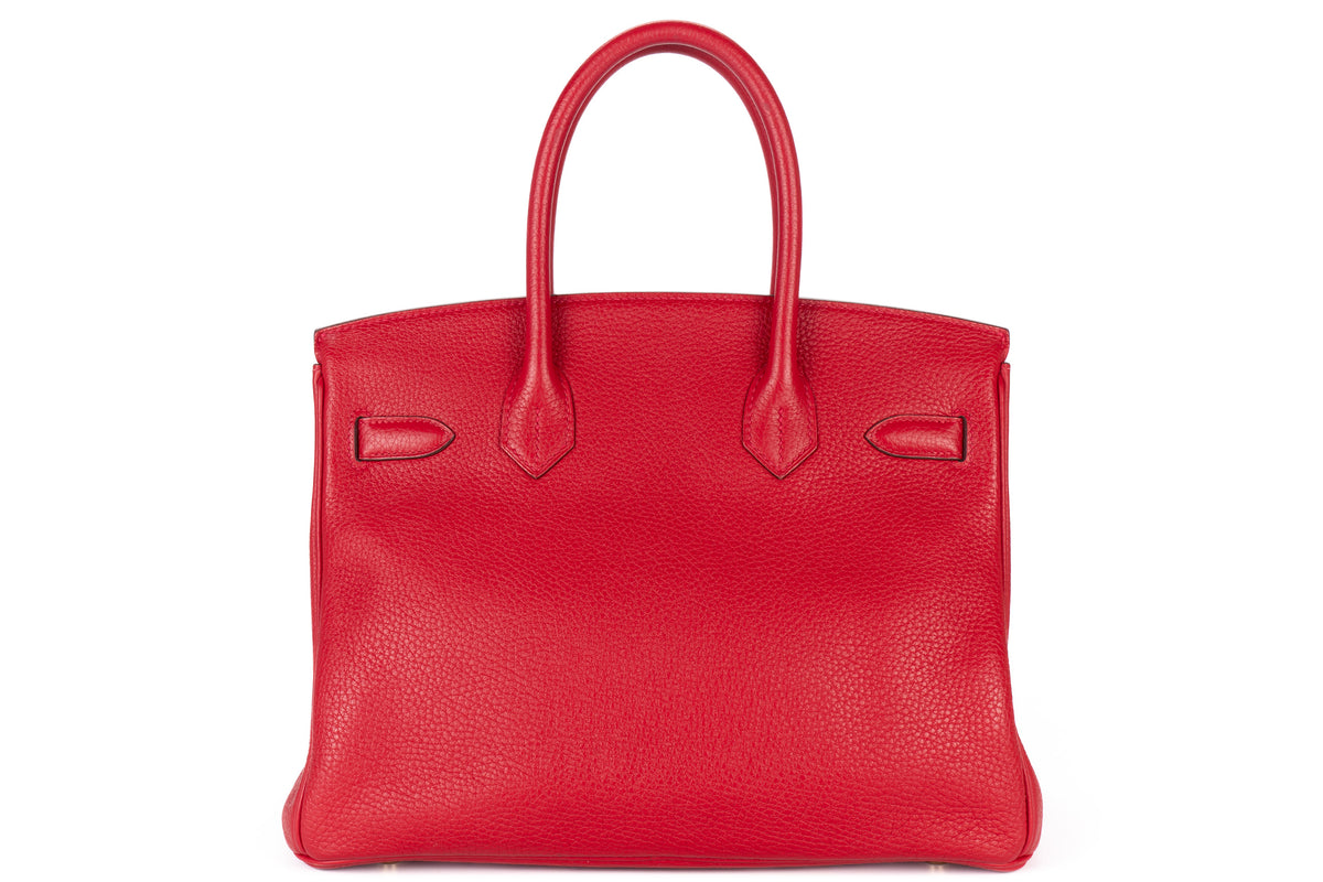 Hermès Birkin 30 Rouge Tomate Togo Palladium Hardware - view 3