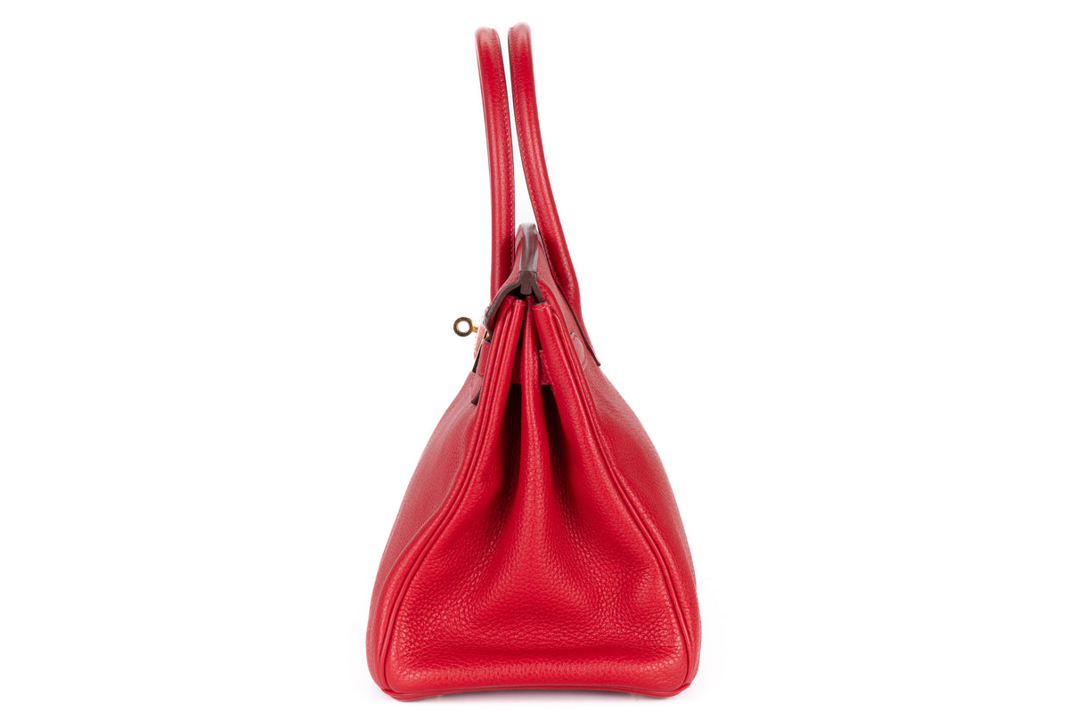 Hermès Birkin 30 Rouge Tomate Togo Palladium Hardware - view 4
