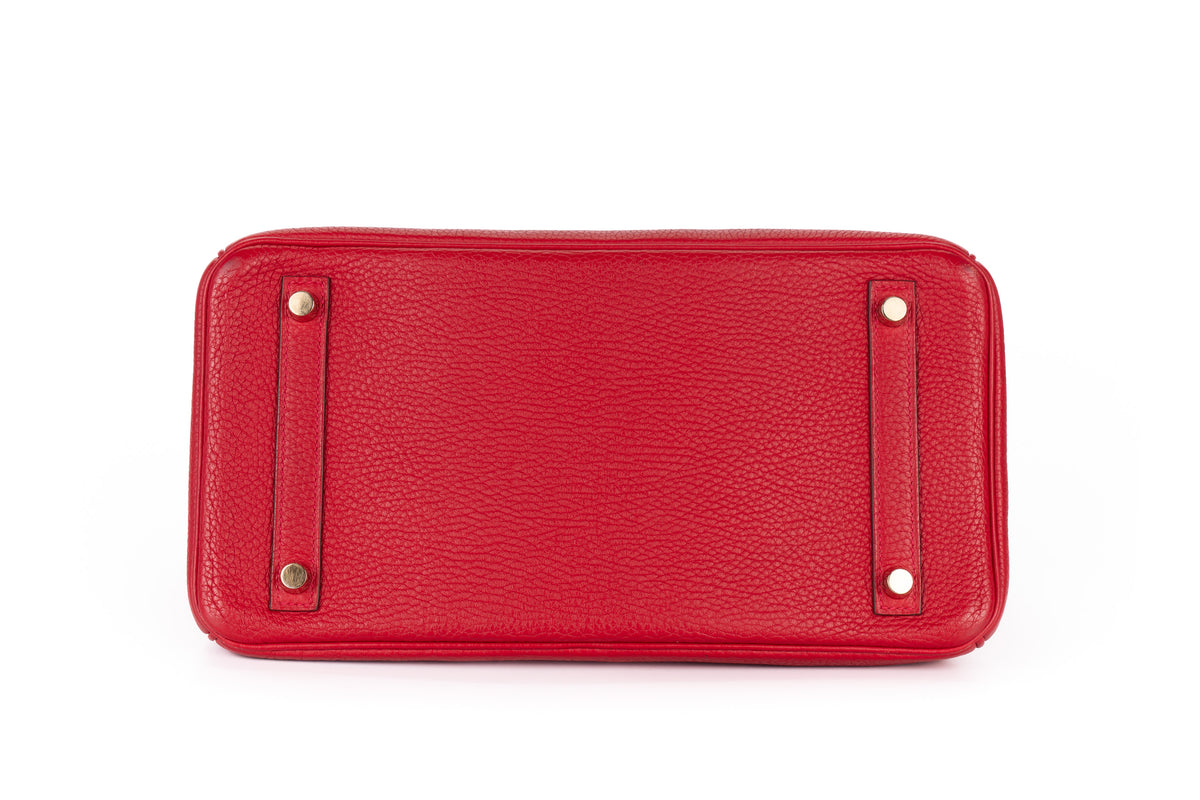 Hermès Birkin 30 Rouge Tomate Togo Palladium Hardware - view 6
