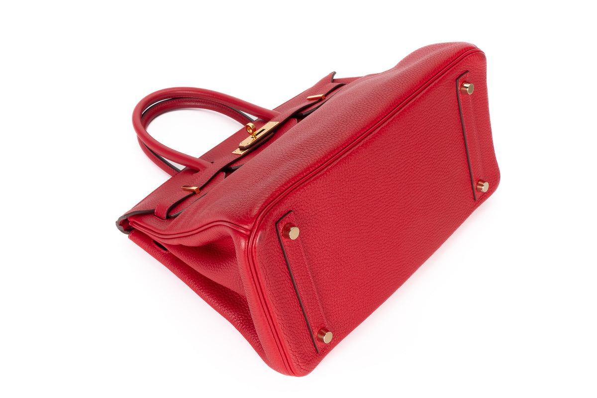 Hermès Birkin 30 Rouge Tomate Togo Palladium Hardware - view 7