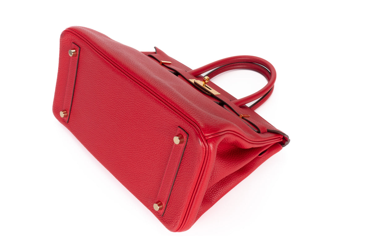 Hermès Birkin 30 Rouge Tomate Togo Palladium Hardware - view 8