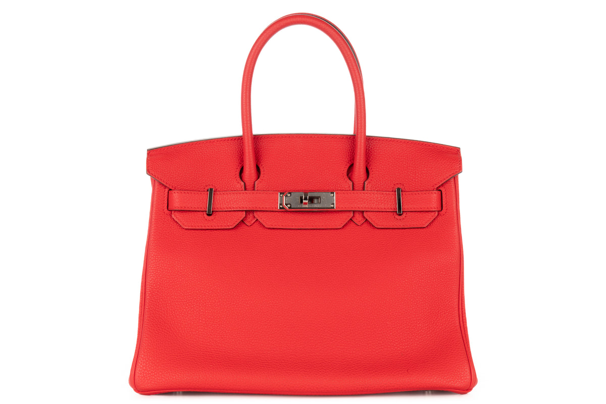 Hermès Birkin 30 Rouge Tomate Togo Palladium Hardware - view 1