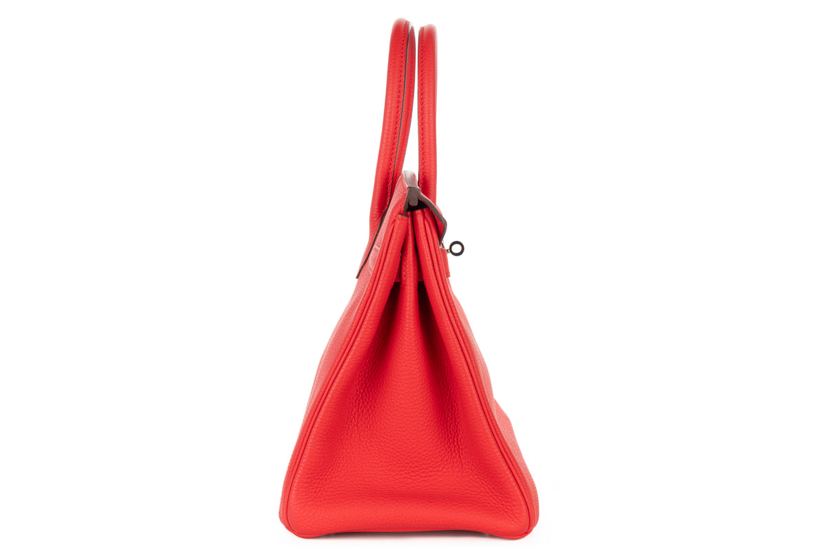 Hermès Birkin 30 Rouge Tomate Togo Palladium Hardware - view 5