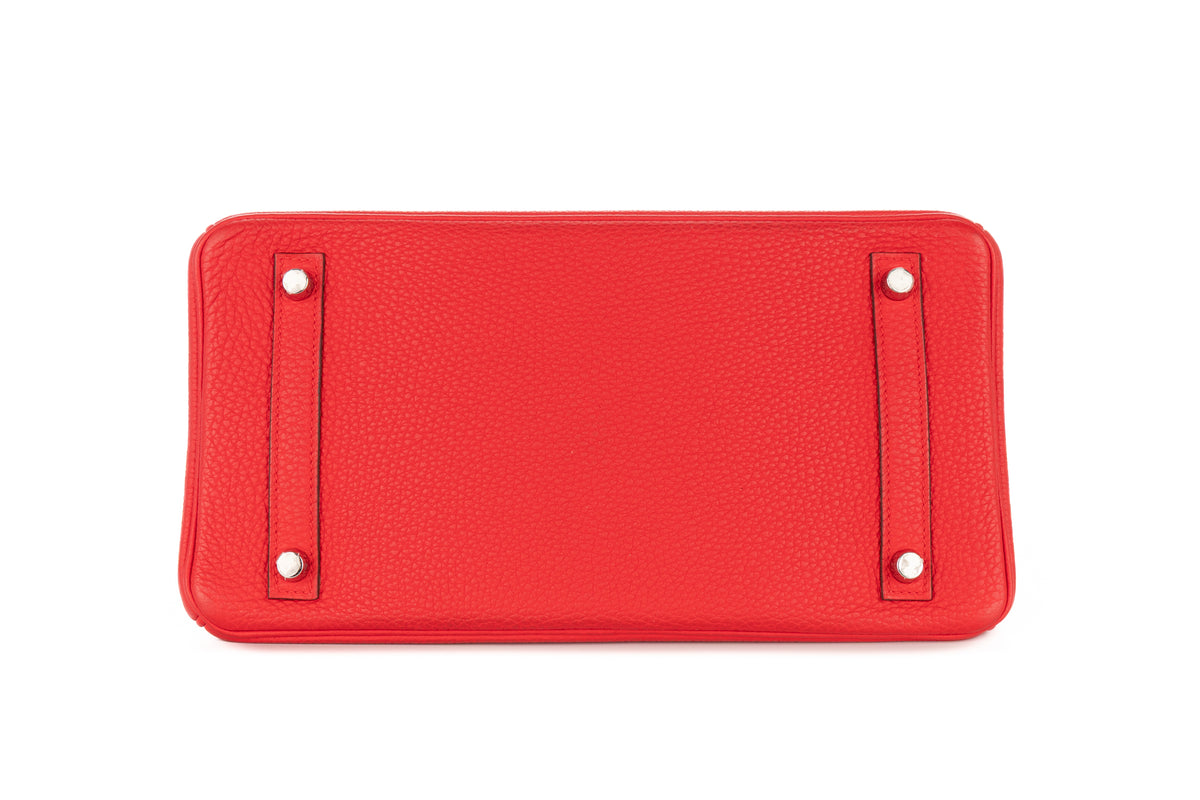 Hermès Birkin 30 Rouge Tomate Togo Palladium Hardware - view 6